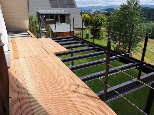 metallisch 24 Balkon Stahl