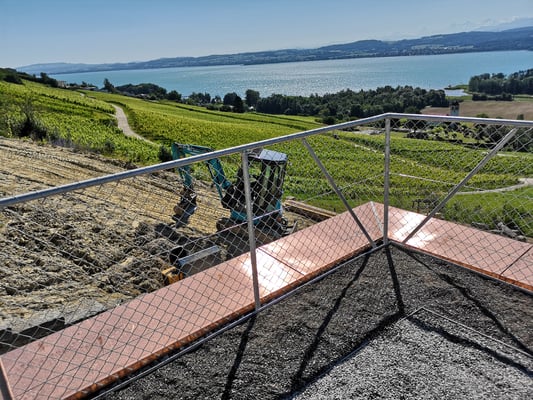 metallisch 6 Terrassen Geländer