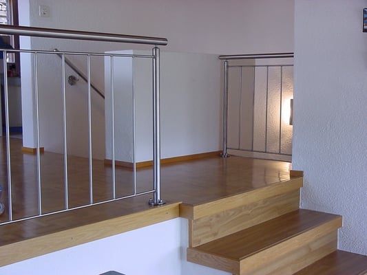 metallisch 9 Chromstahl Geländer