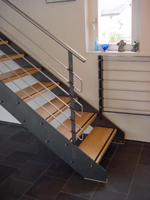 metallisch 20 Wangentreppe mit Kindertürli