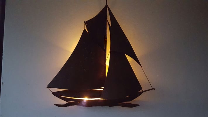 metallisch 39 Wandbild 8 mm Stahl