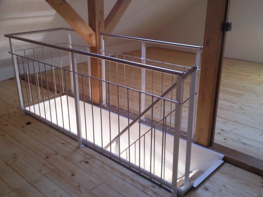 metallisch 43 Rücklauf Geländer