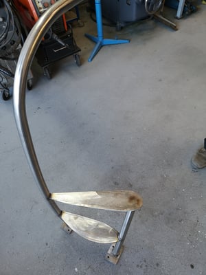 metallisch 36 Bootssteg Treppe