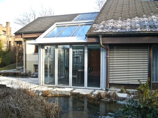 metallisch 2 Wintergarten Faltwände