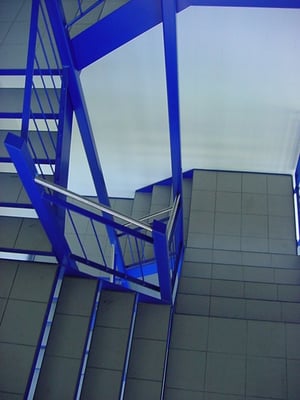 metallisch 38 Treppen Turm mit Keramik Platten Stufen