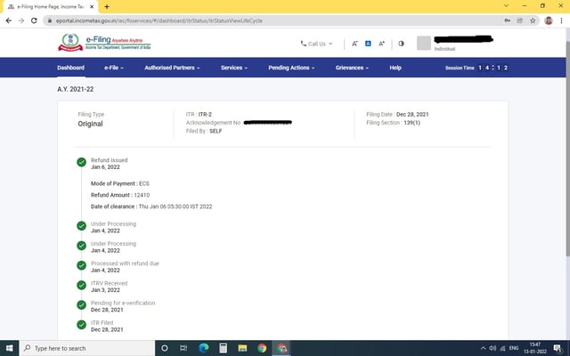 TDS refund procedure
