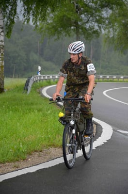 Christian Sahli alleine auf dem Strick