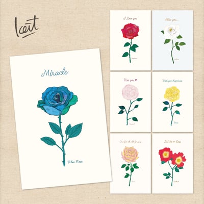 ポストカード　殿堂入りのバラシリーズ