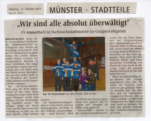 Westfälische Nachrichten - 31.10.2015