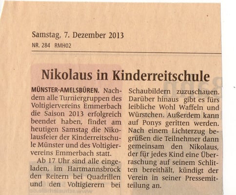 Westfälische Nachrichten - 07.11.2013