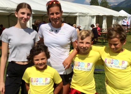 10.8.2019 - Silva, Ian, Ben und Jason mit Olympiasiegerin Nicola Spirig 