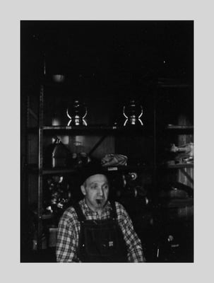 Railroad Man With Cigar from the Railroad Series, Rochester, NY, 1956