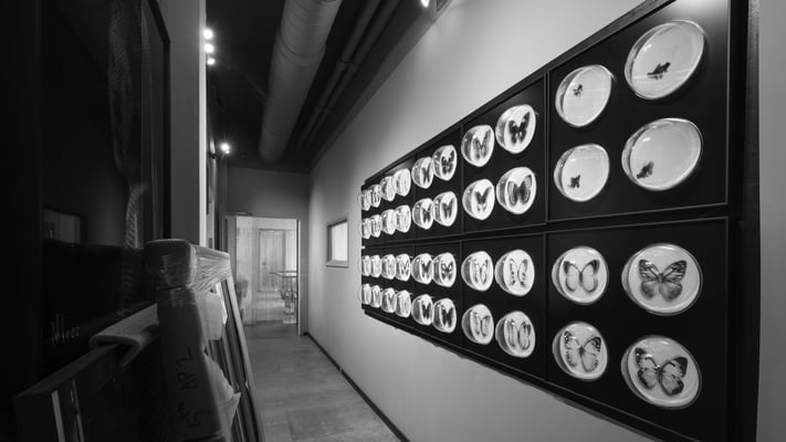 Deel van atelier van kunstenaar James Chiew in Rotterdam door Jordy Leenders.