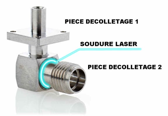 Décolletage de précision inox médical et soudure laser