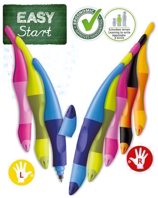 Penne ergonomiche ricaricabili per mancini e destrorsi