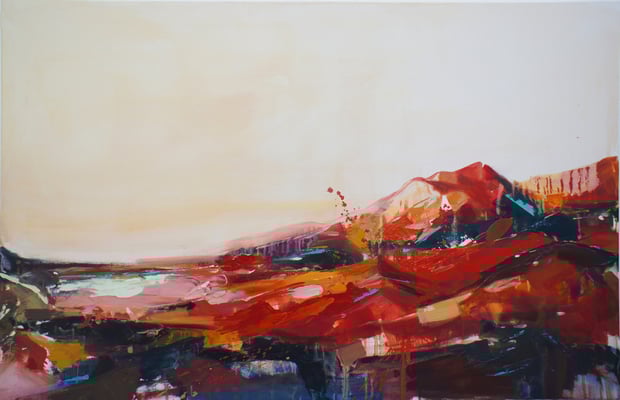 Red Landscape (diptych) | Oil painting on canvas | 92 x 60 cm | 2016