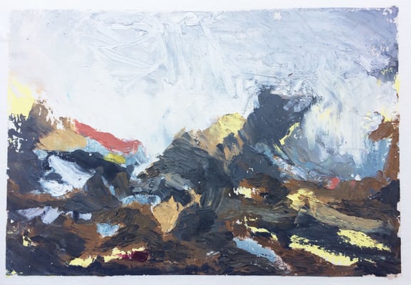 Menorca n.2 | 21 x 14.8 cm | Oil pastels on paper | 2019