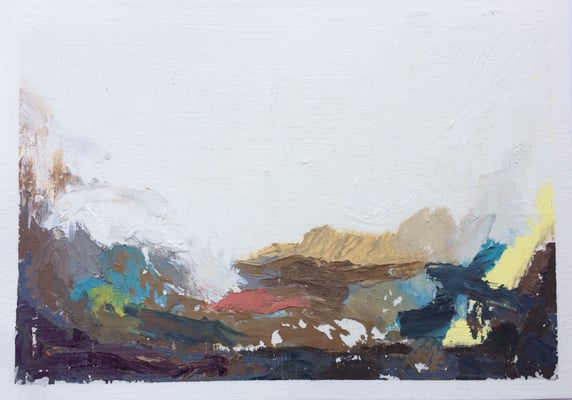 Menorca n.1 | 21 x 14.8 cm | Oil pastels on paper | 2019