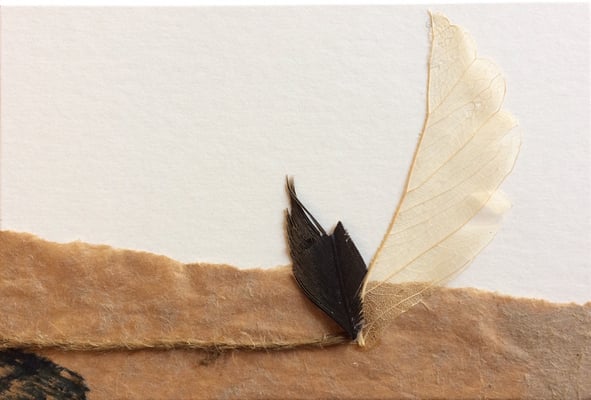 Cristina Castañeda | "Teruel n.7" | Collage on cardboard | 8 cm x 12 cm| 2017