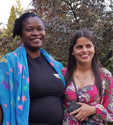 Edah Gondwe Chimya from Zambia and Goma Devi Bastola from Nepal