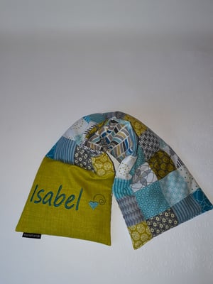 Wärmekissen mit Namen individualisierbar (mehr unter Raps-Kräuter-Kissen)