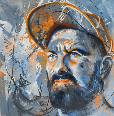 Auftragswerk!  Mixed Media auf Leinwand    90x90