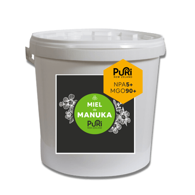 Miel de Manuka NPA 5+ / MGO 90+ de Nouvelle-Zélande en seaux de 10kg Puri New Zealand