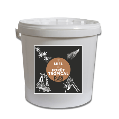 Miel de Forêt Tropicale de Nouvelle-Zélande en seaux de 10kg