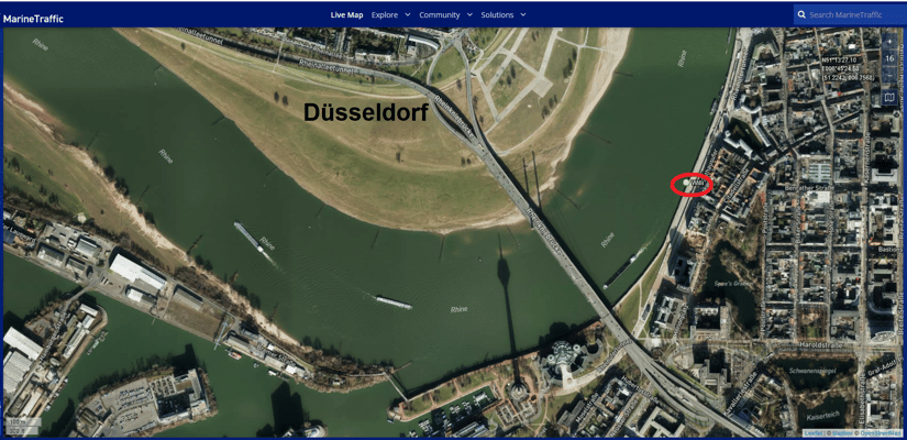 Düsseldorf [© MarineTraffic]