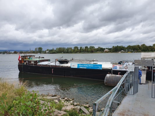 12:18 Uhr WILLI am Steiger bei der Kaponniere «Fort Malakoff» in Mainz [© Andy R. 18.09.2022]