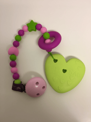 Rosa/grün Herz; Fr. 22.--