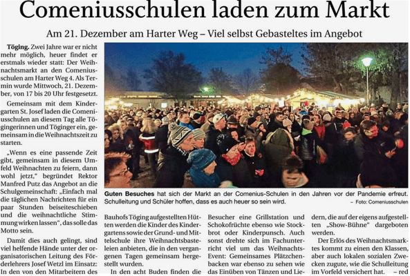 21.12.2022 - Comeniusschulen laden zum Markt - pnp