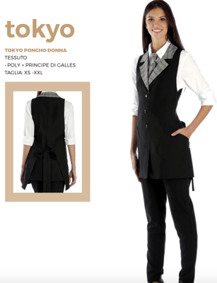 Ariell divise da lavoro grembiuli pettorine per Ristorazione Bar Catering personalizzati con il tuo logo senza minimi quantitativi