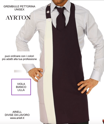 Ariell divise da lavoro grembiuli pettorine per Ristorazione Bar Catering personalizzati con il tuo logo senza minimi quantitativi