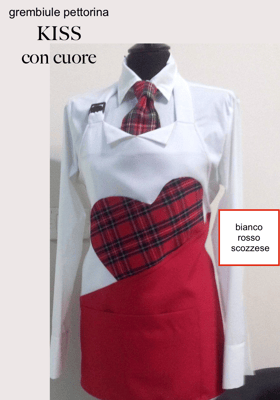 Ariell divise da lavoro grembiuli pettorine per Ristorazione Bar Catering personalizzati con il tuo logo senza minimi quantitativi