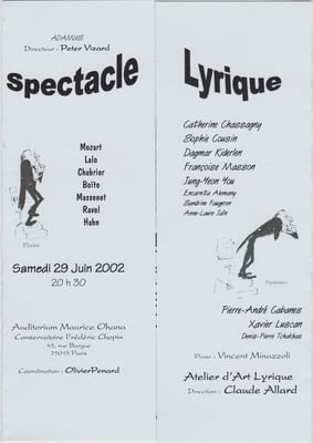 Sous la directiond e Claude Allard, de l'Opéra de Paris