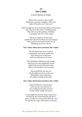 Nur-i-Adin  1 by Marcel Haag - Lyrics