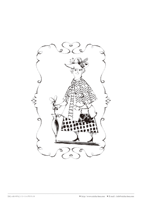 カット線画『ミスマープル』