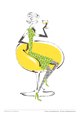 カット線画『グッドナイト』