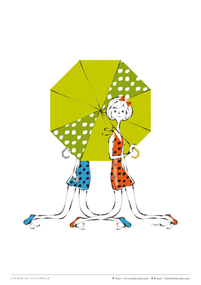 カット線画『晴れときどき雨』