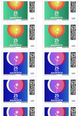 Zum Jubiläum gabs Briefmarken ...