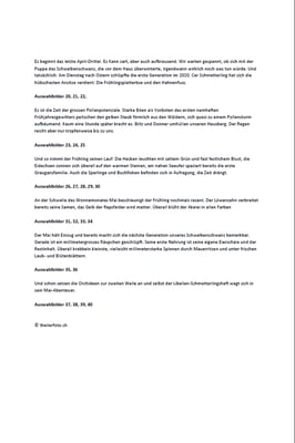 Naturerwachen im Schweiz. Coronafrühjahr s.2 