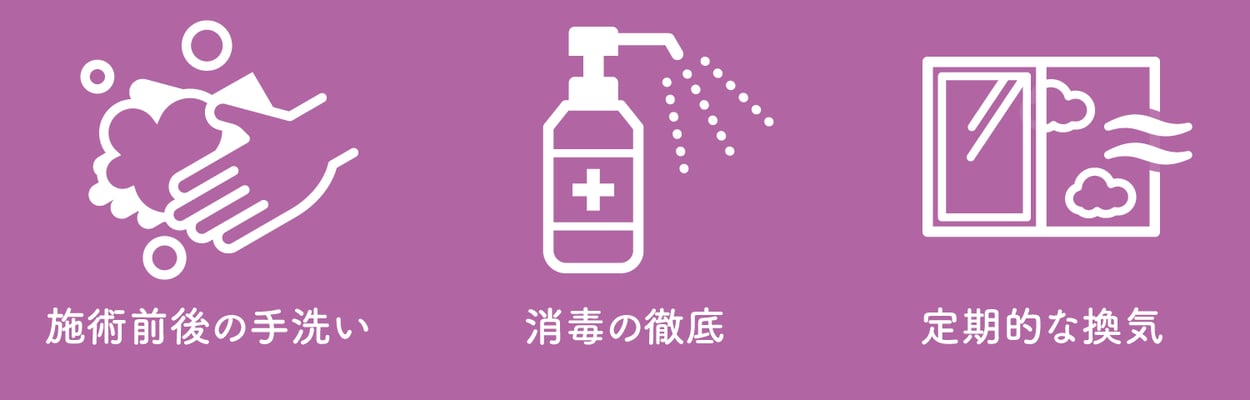 西山鍼灸院（新潟市）の新型感染症対策【手洗い、消毒、換気】