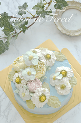 大阪四つ橋フラワーケーキ教室サロンドフェリール