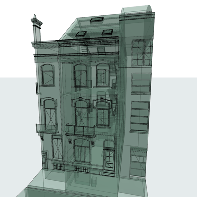 3D Model - Woning - Transparant