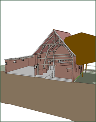 Schuur Loppem - Hoeve & Loods - Archicad