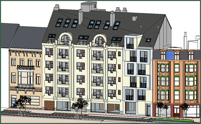 Woonzorgcentrum Gent - Meergezinswoningen - Revit