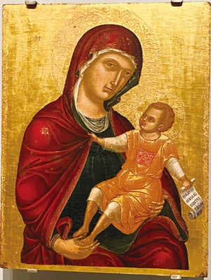 ベナキ博物館 マリアとイエス像が主 題のイコン絵画のコレ クションも豊富。