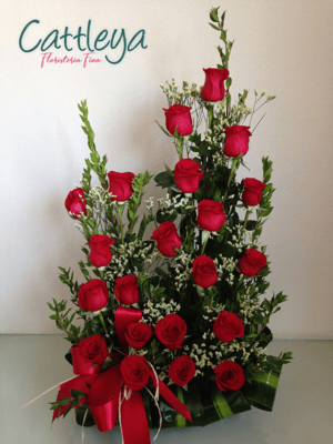 DRO15   21 ROSAS DE COLOR $1,350.- IVA INC.