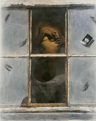 壊れた窓  /  2004  /  1621x1303mm  /  Oil on canvas　